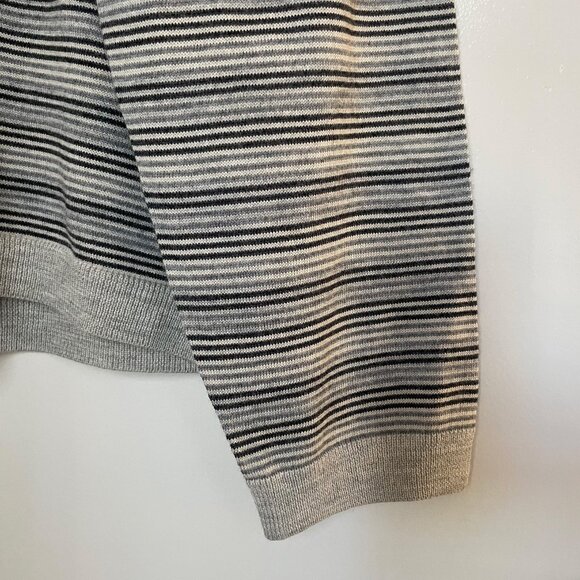 Structure Merino Wool Sweater Grey Striped Mens Sz XXL NWT - Picture 5 of 6